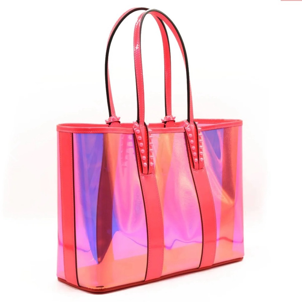 NWT Christian Louboutin PVC Spikes East West Cabata Tote Retails 1,500 - Picture 14 of 17